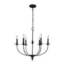 Hartford 25'' Wide 6-light Chandelier