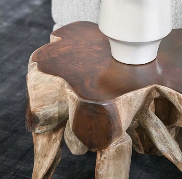 Cristina Organic Teak Root End Table