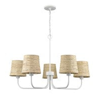 Natural Beachside  34'' Wide 5-light Chandelier